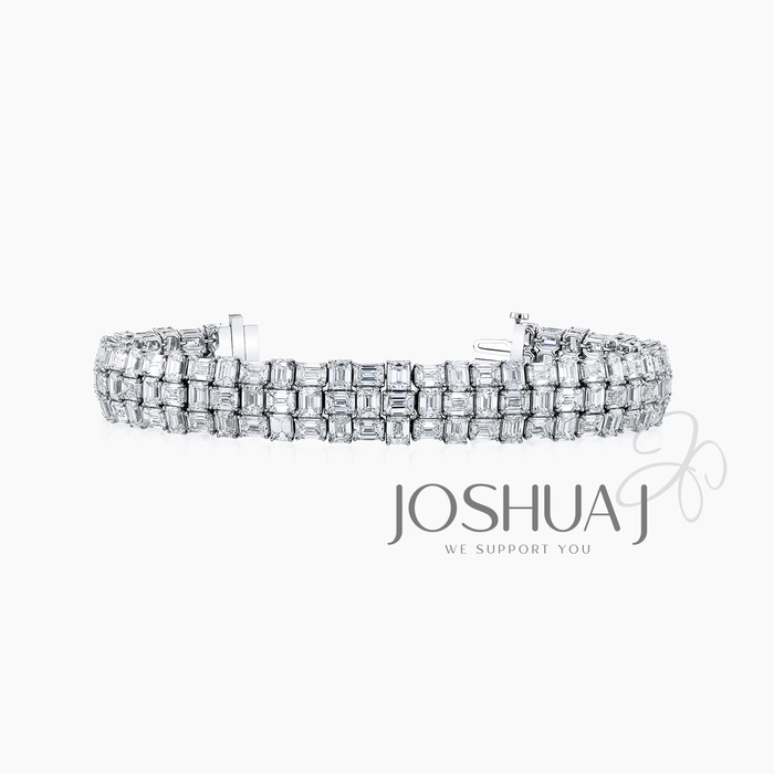 Emerald-Cut Diamond Bracelet