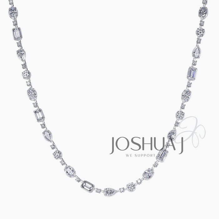 Emerald-Cut Diamond Necklace