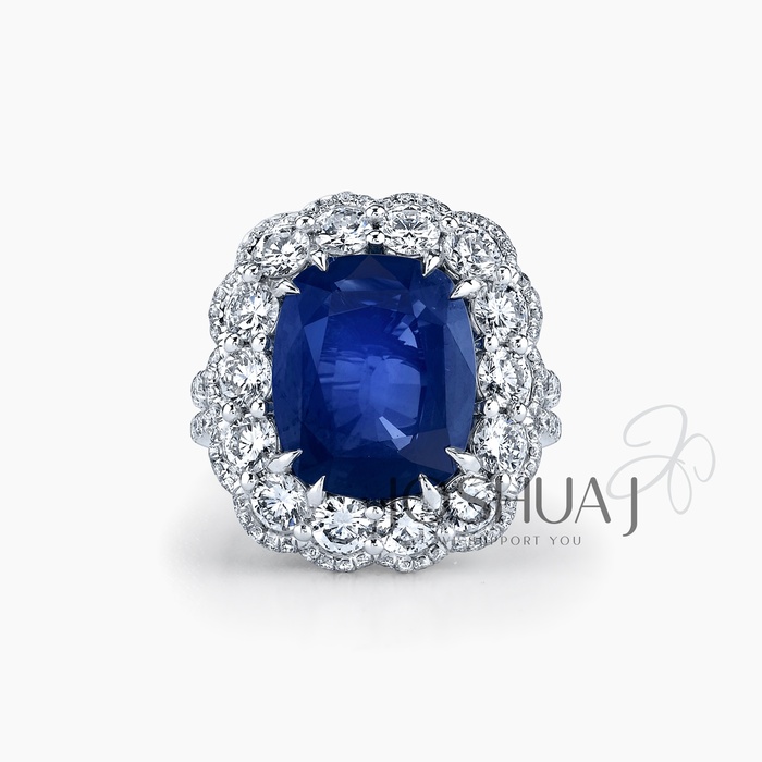 Cushion Sapphire Ring