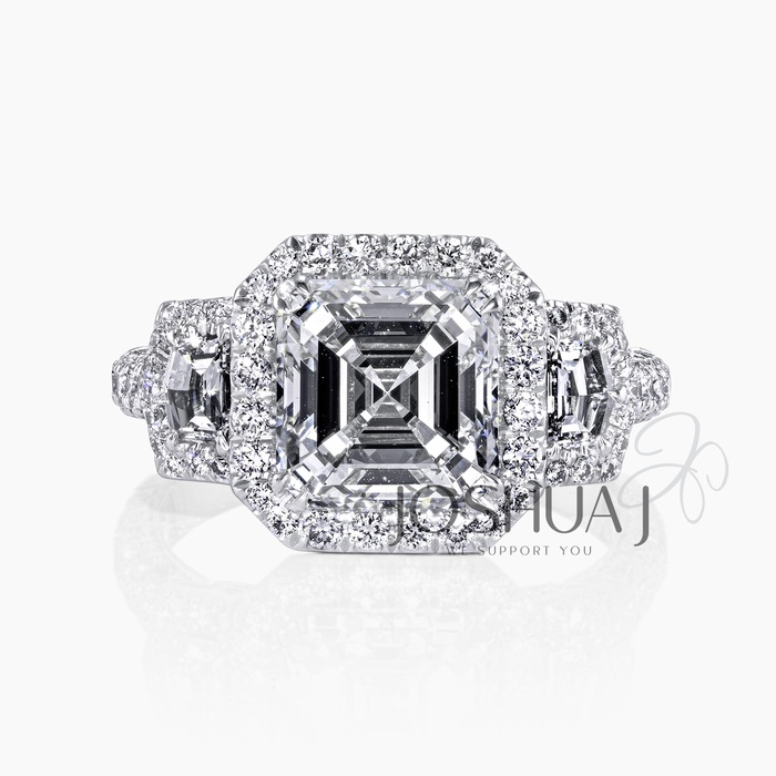 Asscher Diamond Ring
