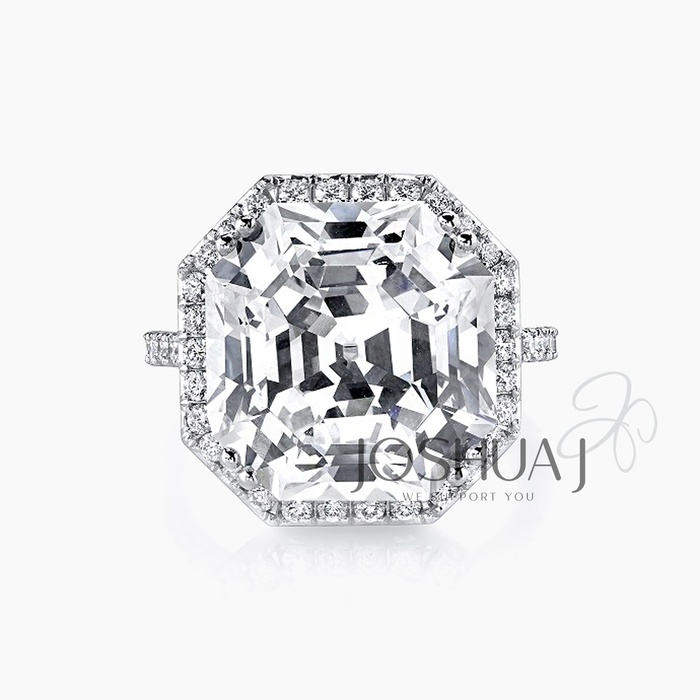 Asscher Diamond Ring