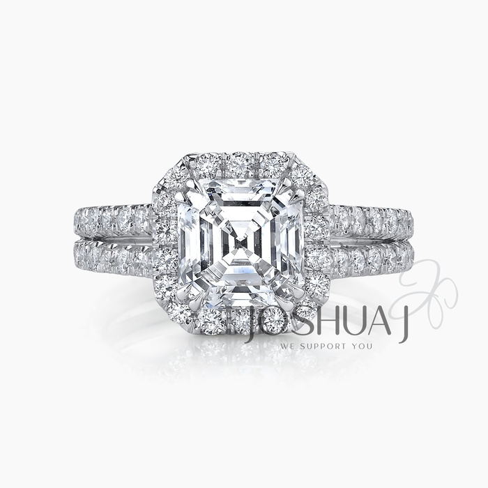 Asscher Diamond Ring