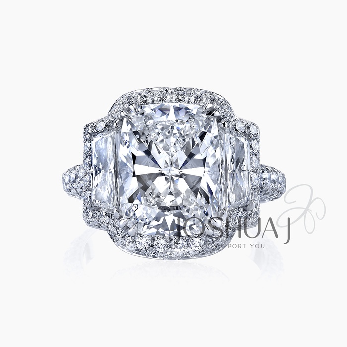 Cushion Diamond Halo Ring