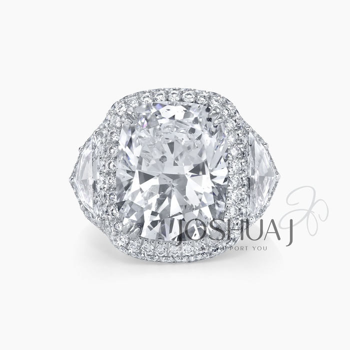 Cushion Diamond Halo Ring