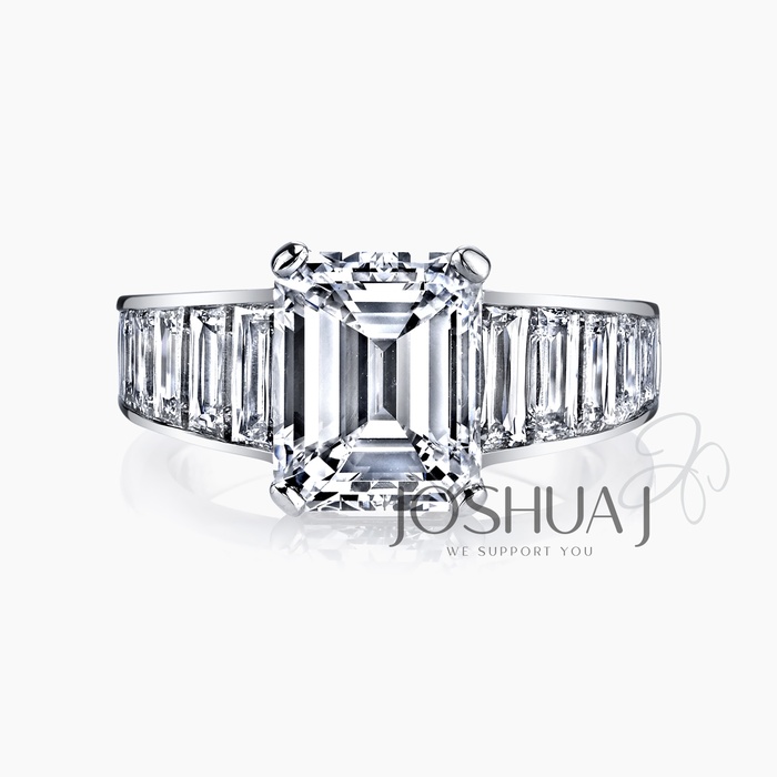 Emerald-Cut Diamond Ring