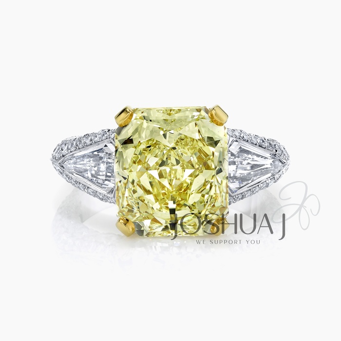 Fancy Yellow Radiant Diamond Ring