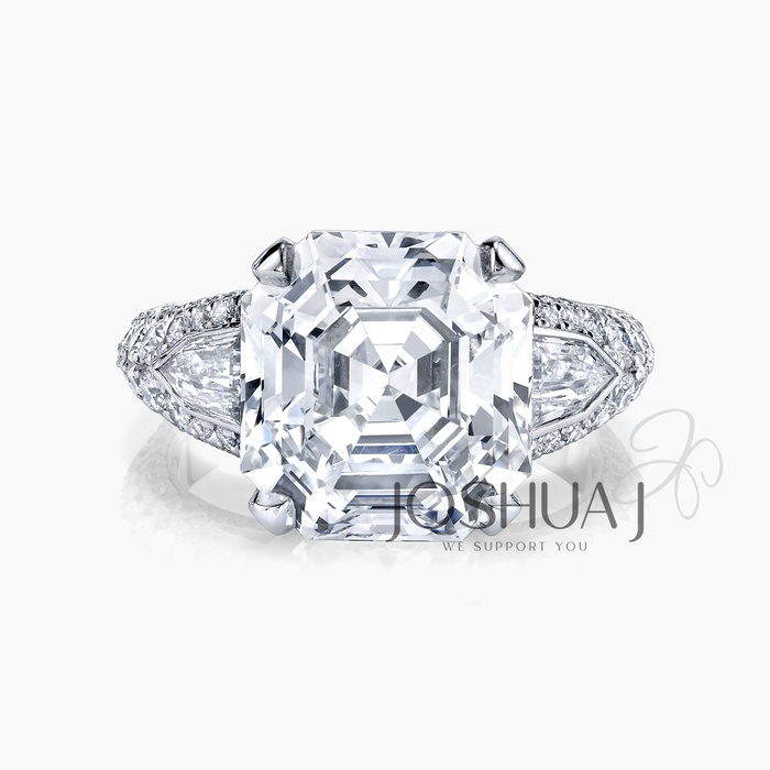Asscher Diamond Ring