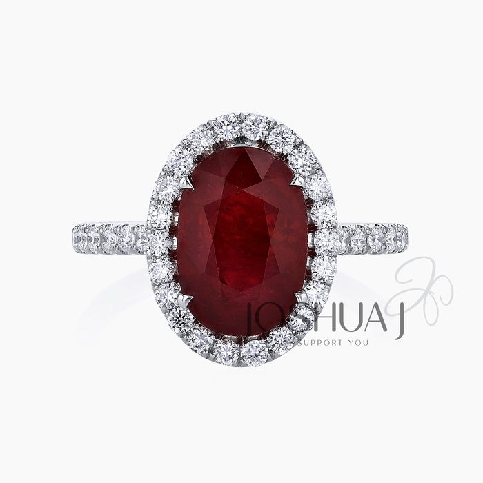 Oval Ruby Eternity Ring
