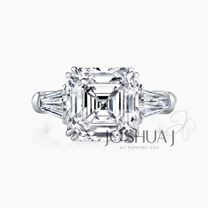 Asscher Diamond Ring
