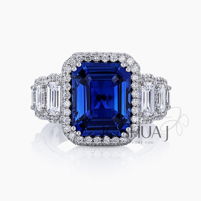 Emerald-Cut Sapphire Ring