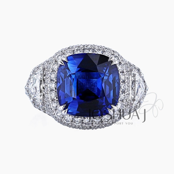 Cushion Sapphire Ring