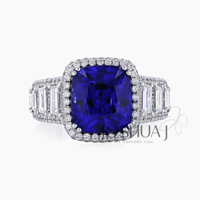 Cushion Sapphire Ring