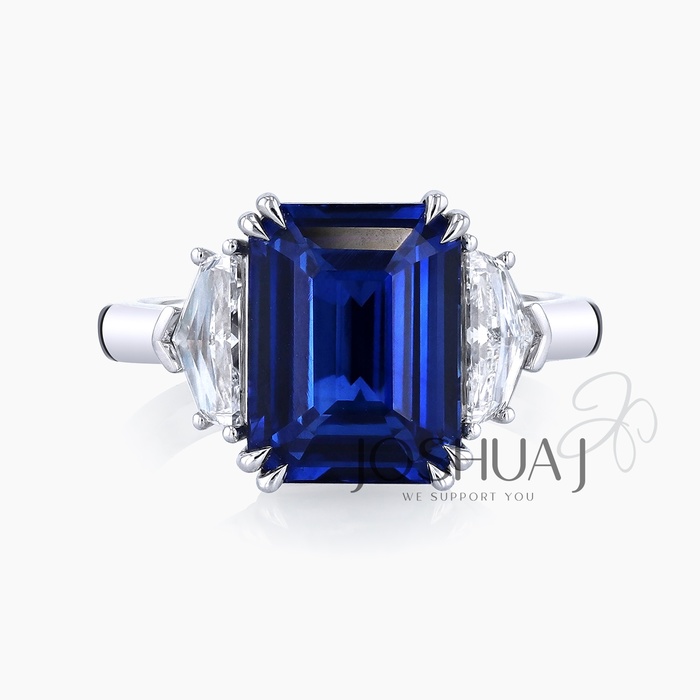 Emerald-Cut Sapphire Ring