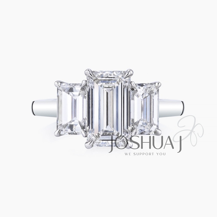 Emerald-Cut Diamond Ring