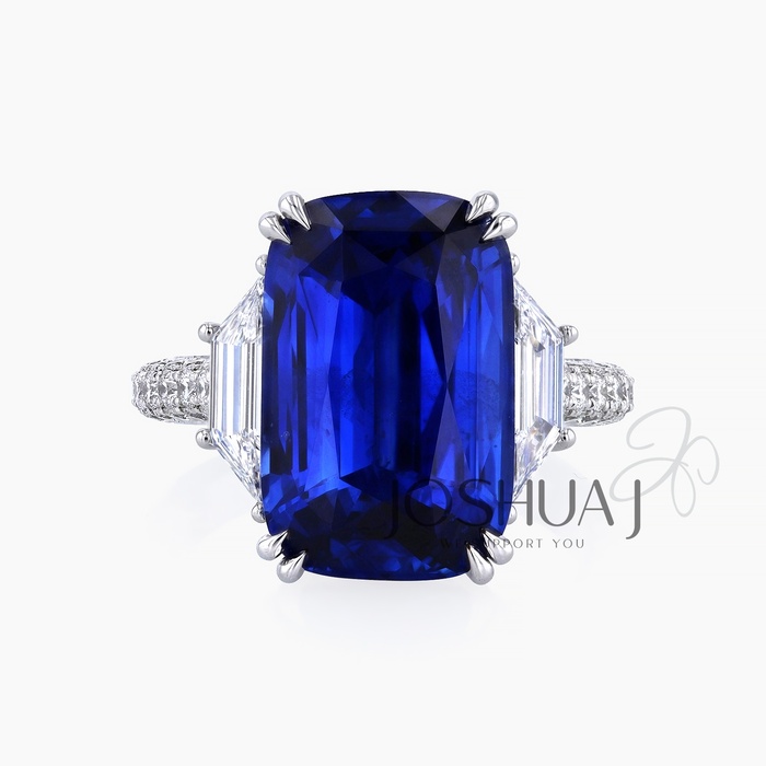 Cushion Sapphire Ring