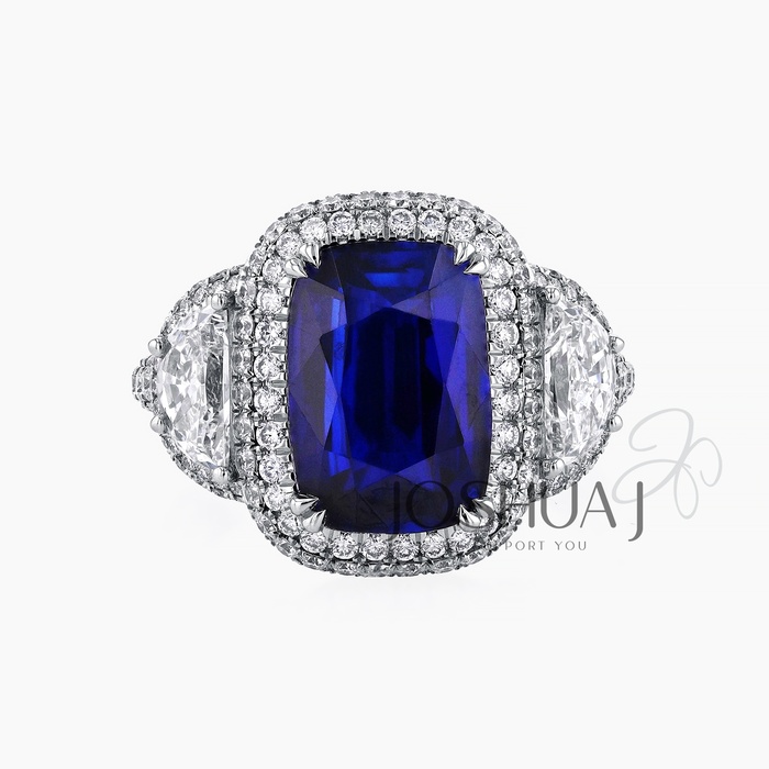 Cushion Sapphire Eternity Ring