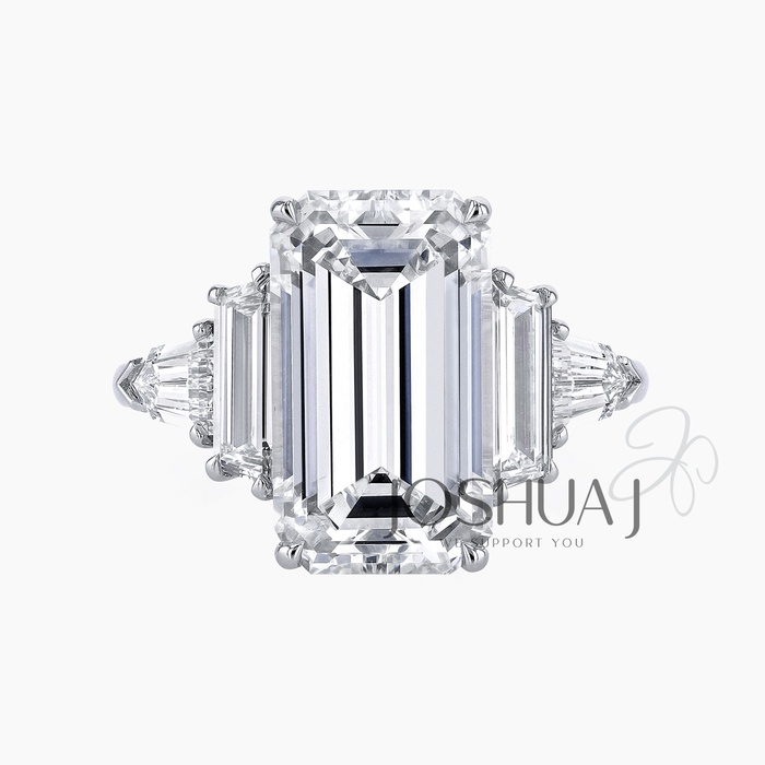 Emerald-Cut Diamond Ring
