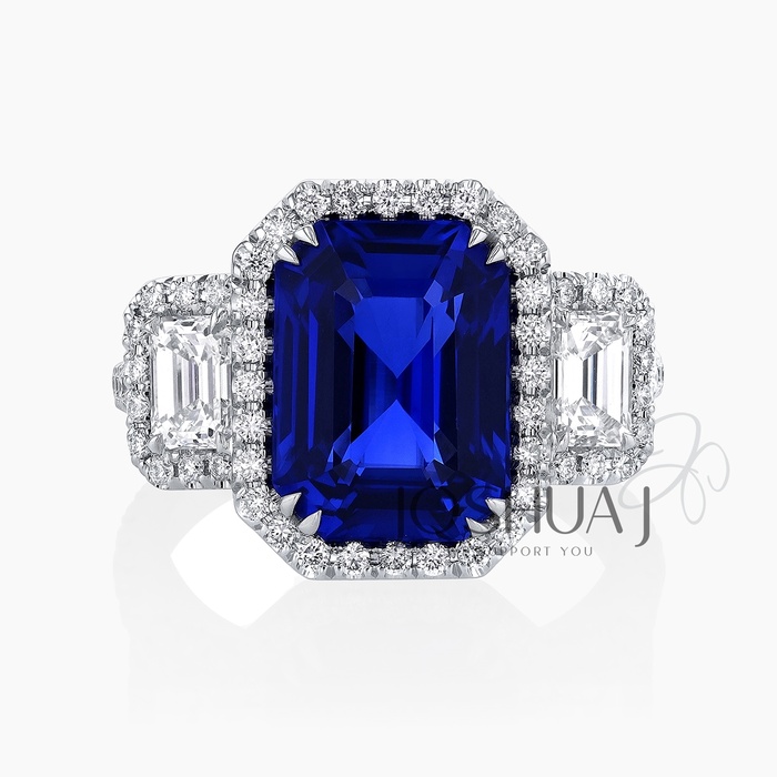 Emerald-Cut Sapphire Ring