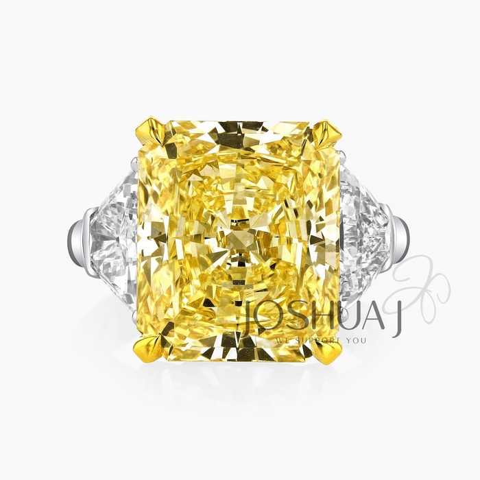 Fancy Yellow Radiant Diamond Ring