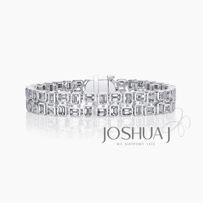 Emerald-Cut Diamond Bracelet