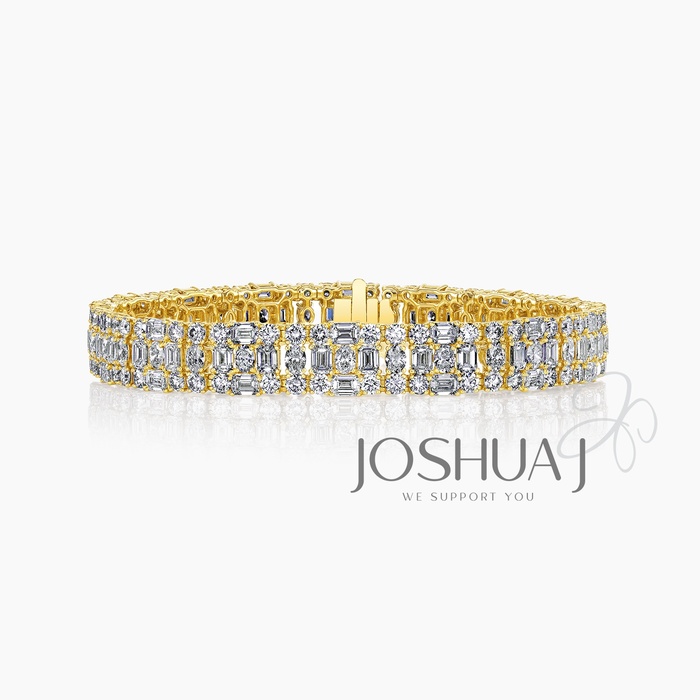 Emerald-Cut Diamond Bracelet
