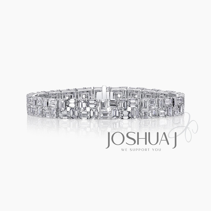 Emerald-Cut Diamond Bracelet
