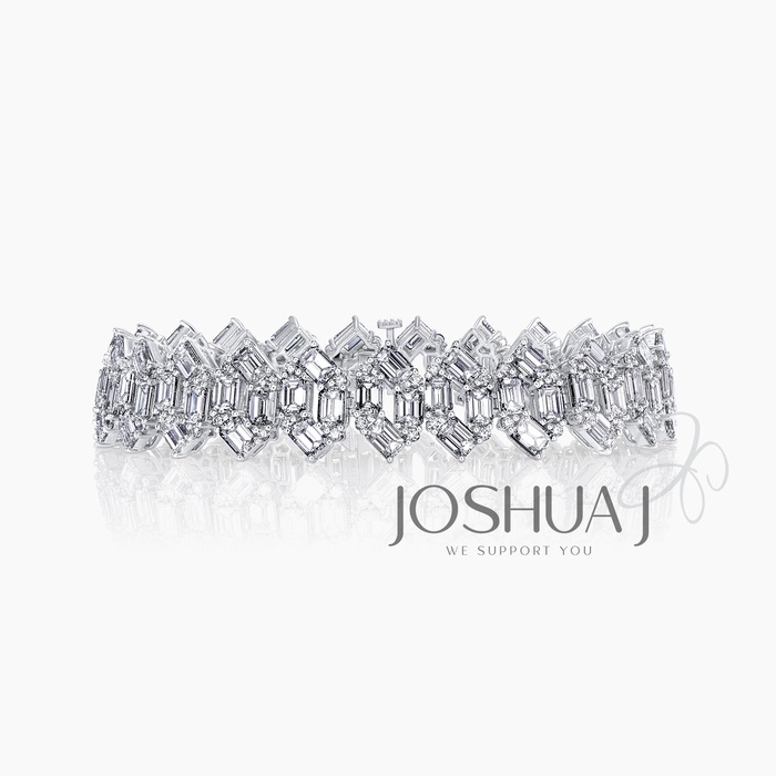 Emerald-Cut Diamond Bracelet