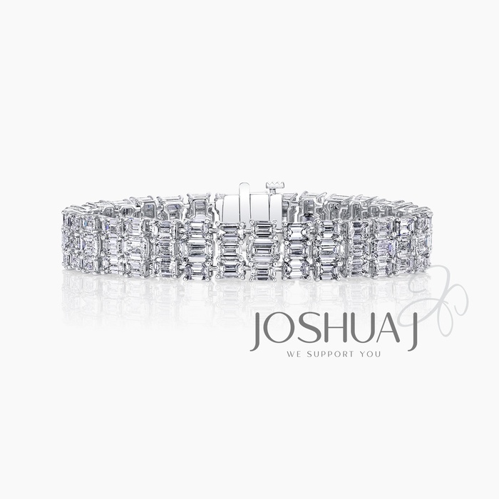 Emerald-Cut Diamond Bracelet
