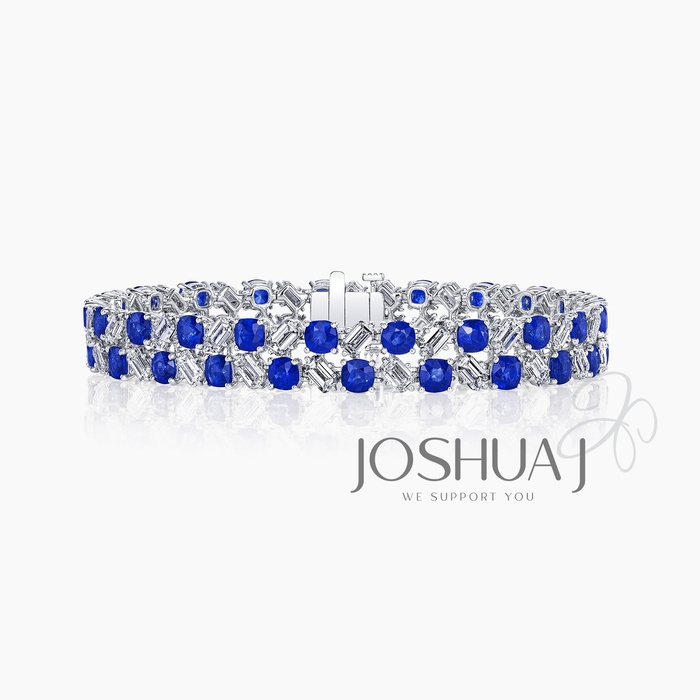Cushion Sapphire Bracelet