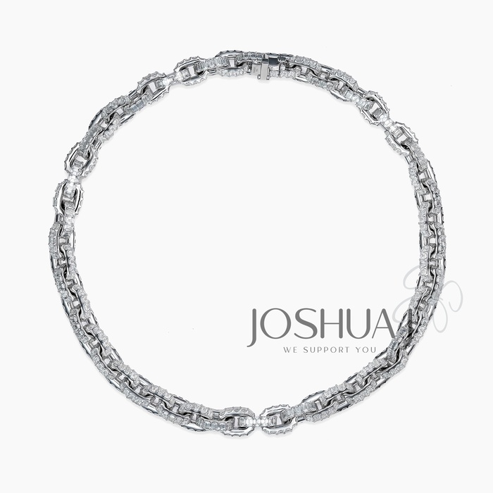 Emerald-Cut Diamond Necklace