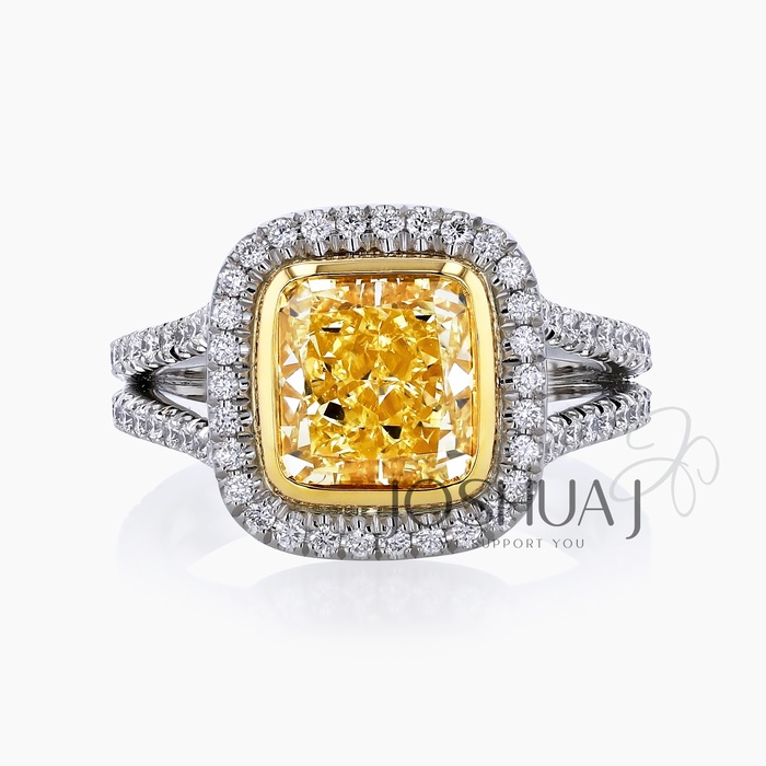 Fancy Light Cushion Diamond Ring