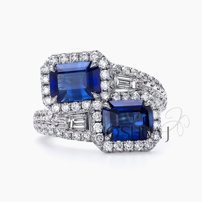Emerald-Cut Sapphire Ring