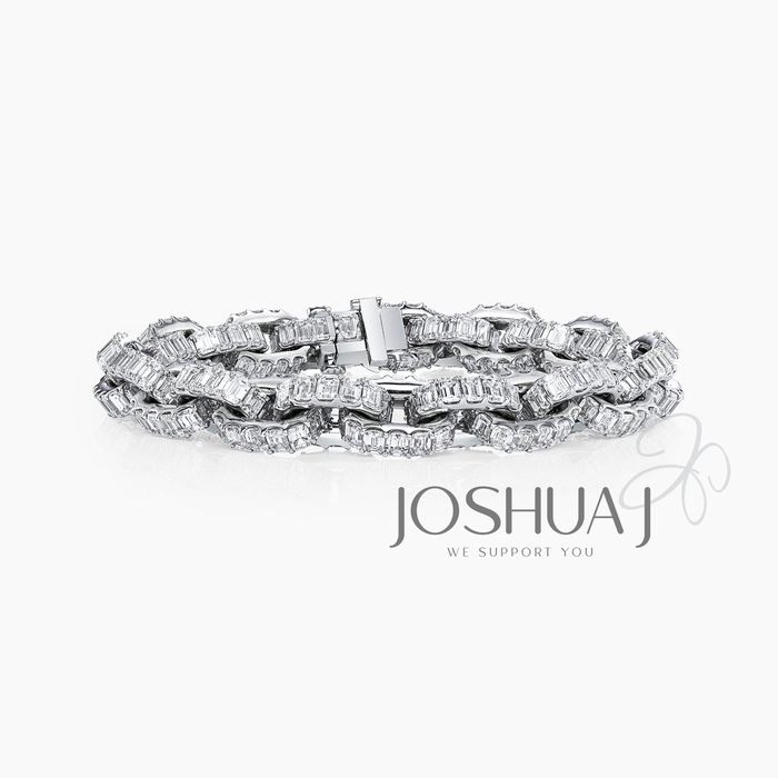 Emerald-Cut Diamond Bracelet