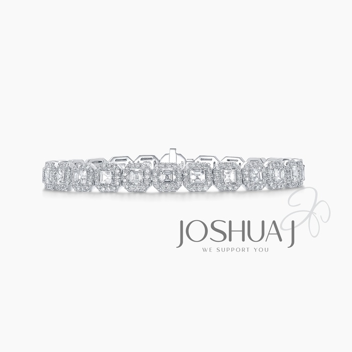 Asscher Diamond Bracelet
