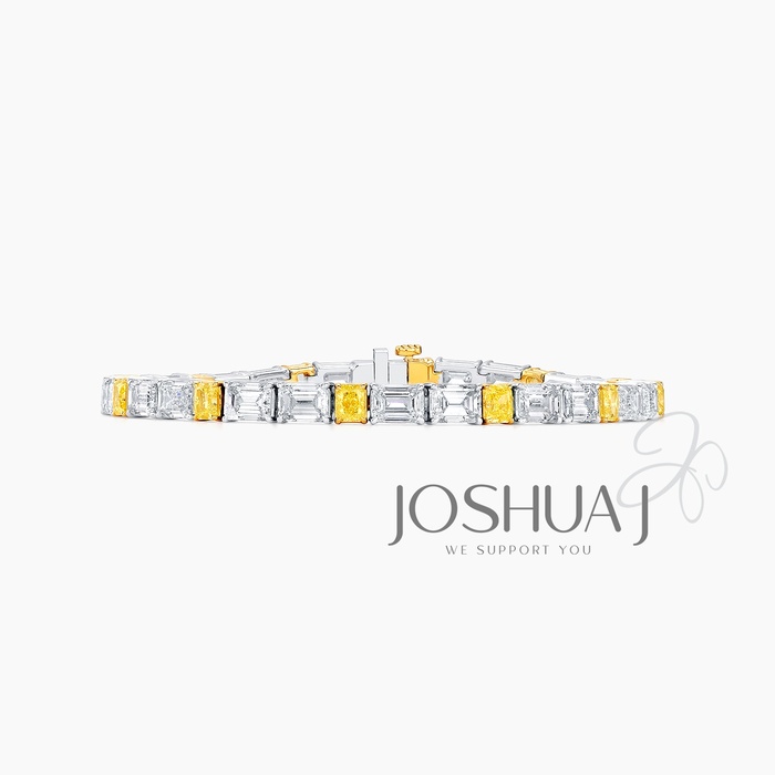 Emerald-Cut Diamond Bracelet