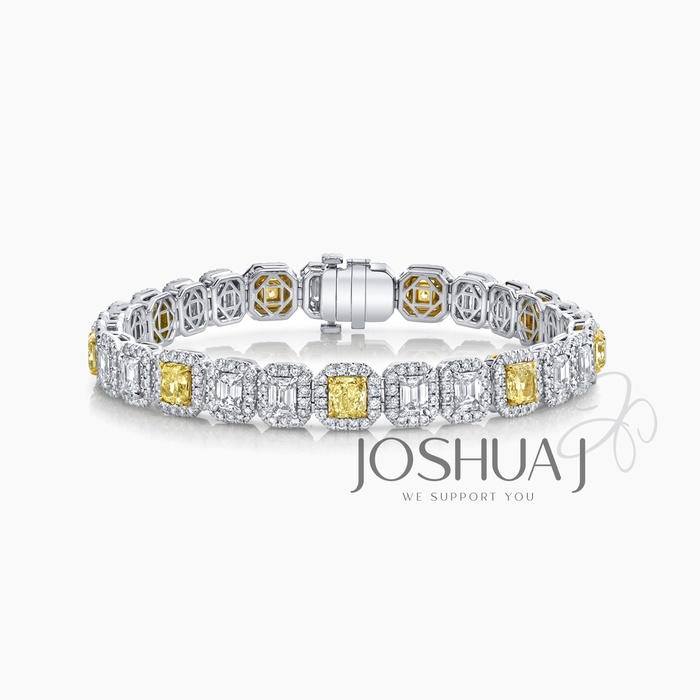 Emerald-Cut Diamond Bracelet
