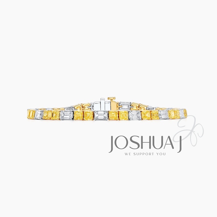 Asscher Diamond Bracelet
