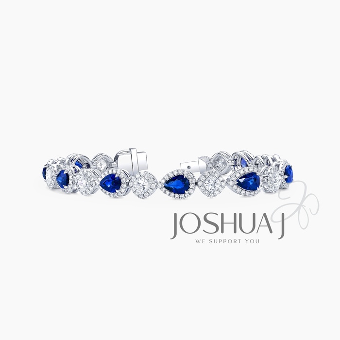 Pear Sapphire Bracelet