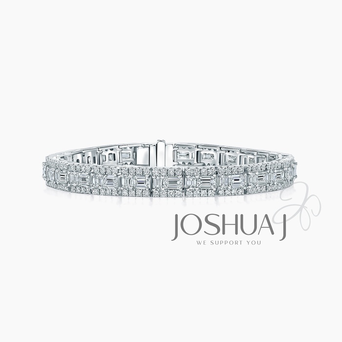 Emerald-Cut Diamond Bracelet