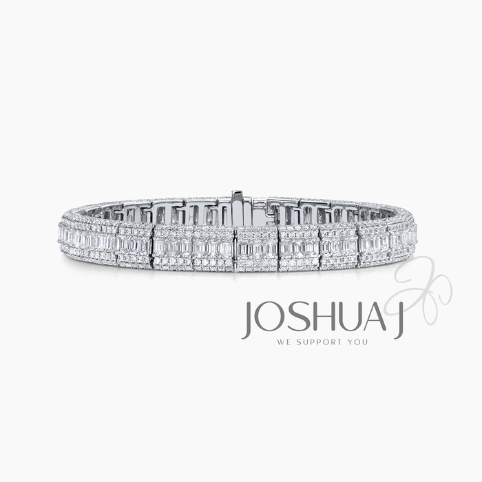 Emerald-Cut Diamond Bracelet