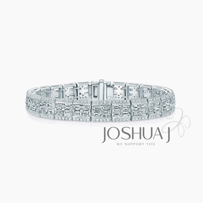 Emerald-Cut Diamond Bracelet