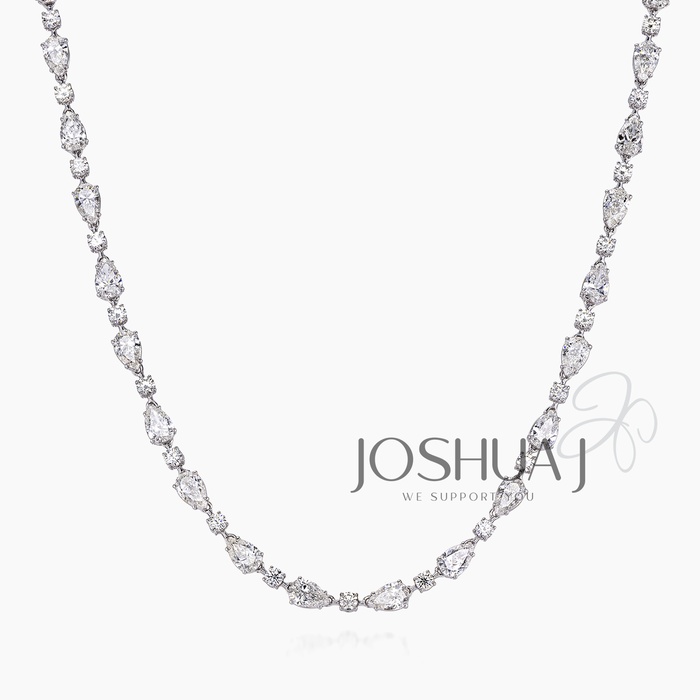 Pear Diamond Necklace
