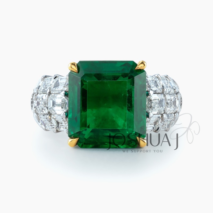 Asscher Emerald Ring
