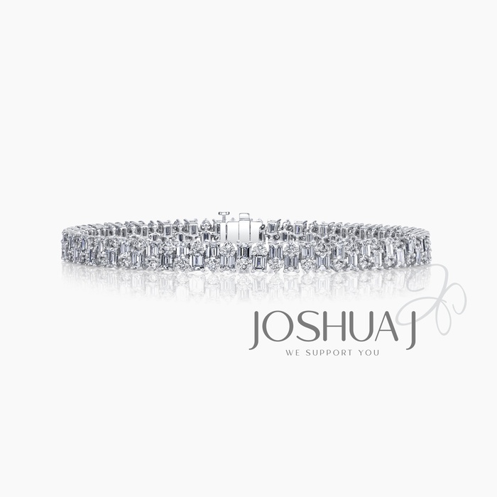Emerald-Cut Diamond Bracelet