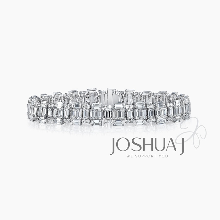 Emerald-Cut Diamond Bracelet