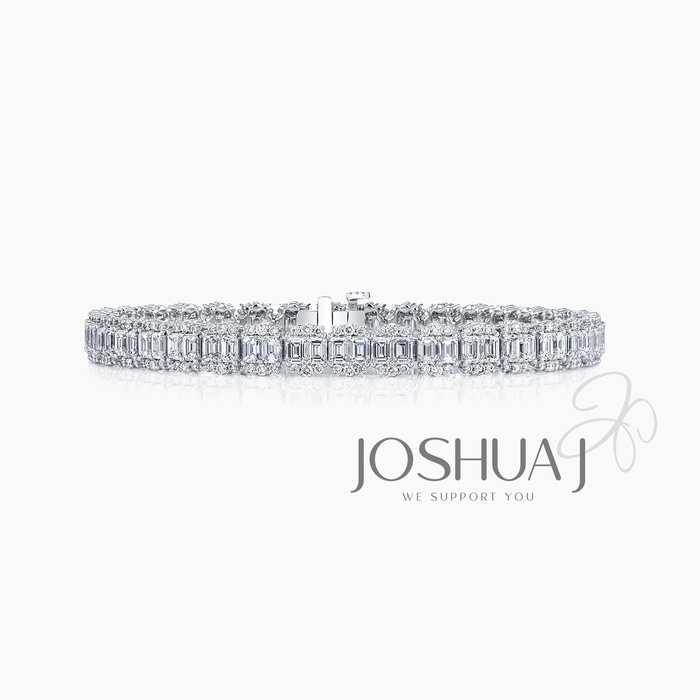 Emerald-Cut Diamond Bracelet