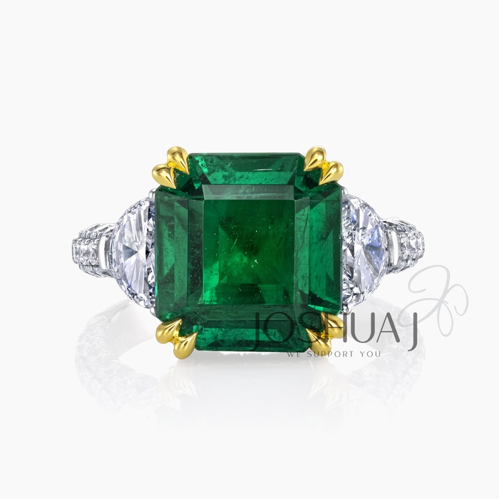 Fancy Yellow Asscher Emerald Ring