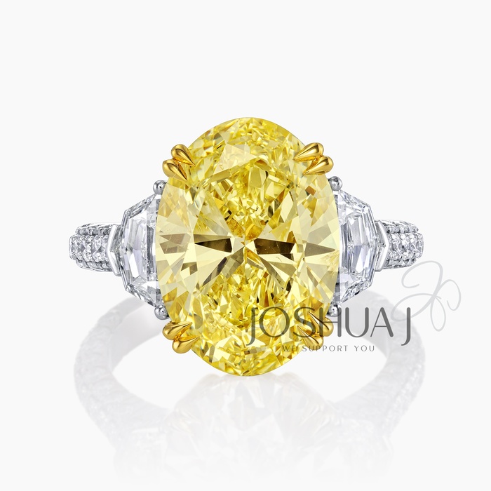 Oval Diamond Three-Stone Ring