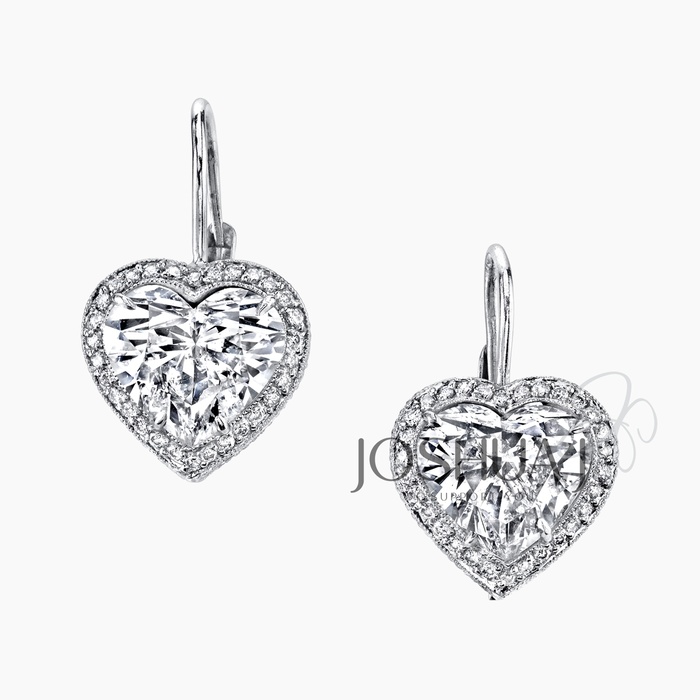 Heart Diamond Earrings