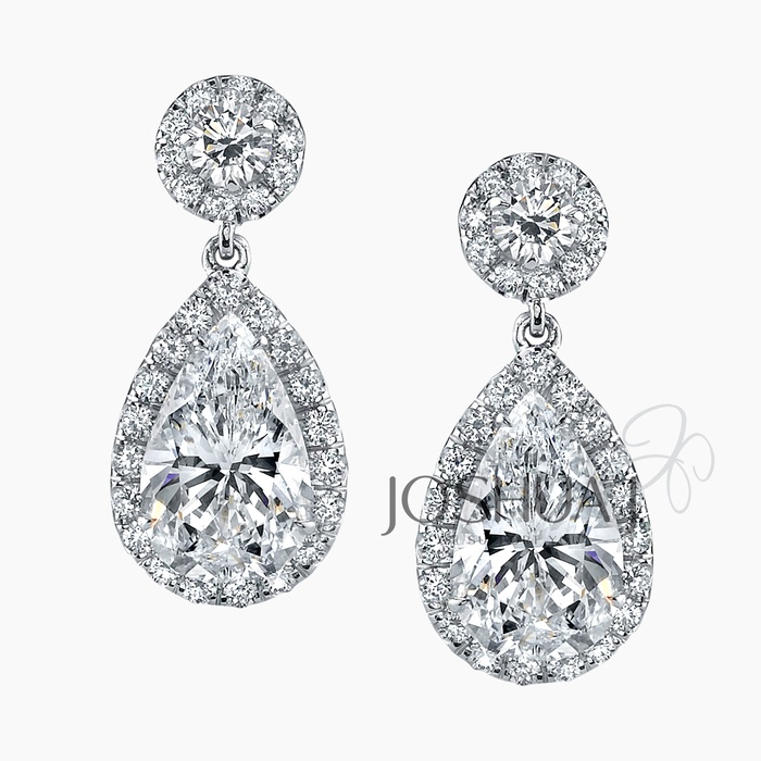 Pear Diamond Earrings